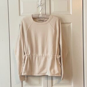 Cream Long Sleeve Top
